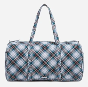 NEU Vera Bradley X-Large Reise Seesack in schneebedecktem kariert - Bild 1 von 2