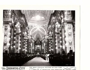 R616 Inside Vatican City The Immortal City (1954) 8 x 10 Vintage Photo - Bild 1 von 1