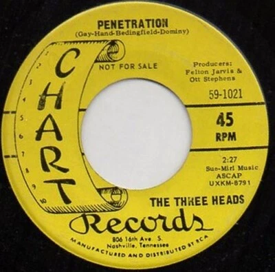 The Three Heads Penetration (Psych Soul) Baby Don't Leave Me This Way (Smooth) - Image 1 of 2