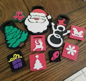 Nuevo, 10 estampillas de Navidad, estampillas gruesas de espuma, fabricación de tarjetas, manualidades, álbumes de recortes - Imagen 1 de 3