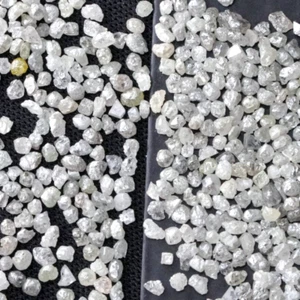 Silver Raw Diamonds Lots, 2 Ctw Rough Uncut Loose Diamonds - Picture 1 of 4