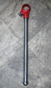 Ridgid 00-R 38540 Ratchet Pipe Threader Head w/ 19" Handle Used Free Shipping - Picture 1 of 4