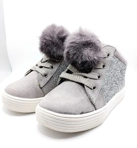 Kenneth Cole Reaction Kam Kid-T Girls Size 8 M US Toddler Grey Oxford - Picture 1 of 8