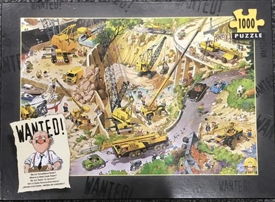 HEYE Wanted 1000 Piece Jigsaw Puzzle “Where Is Door Lock Tonio?” Loup Cartoon - image 1 of 3