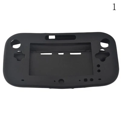 Black Silicone Cover Case Protective For Wii U Gamepad Wireless Controller jt - Image 1 of 4