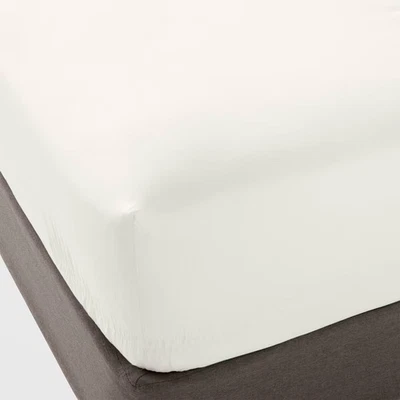 Queen 400 Thread Count Performance Fitted Sheet Sour Cream - Threshold: Cotton