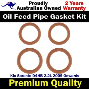Oil Feed Pipe Gasket Kit For Kia Sorento D4HB 2.2L 2009 Onwards - Picture 1 of 2