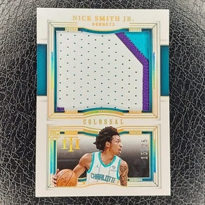 NICK SMITH JR /25 Colossal Materials Rookie Patch 23-24 National Treasures Card - Bild 1 von 2
