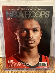 AMEN THOMPSON 2023-24 Panini NBA Hoops #1 Rookie Special Rookie RC Rockets - Picture 1 of 2