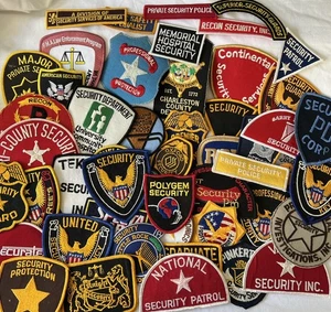 Vintage veraltetes verstorbenes Lot von 50 Security Guard Polizist Patch privat - Bild 1 von 6