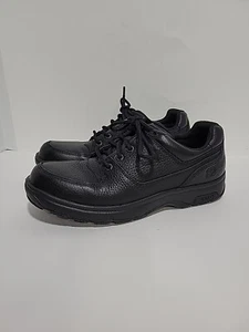 DUNHAM 8000BK BLACK LEATHER HOMMES SLIP RESISTANT MENS 8.5D SHOES - Picture 1 of 5