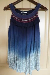 Anthropologie Hazel Sleeveless Scoop Lace neckline Floral Size M - Picture 1 of 4