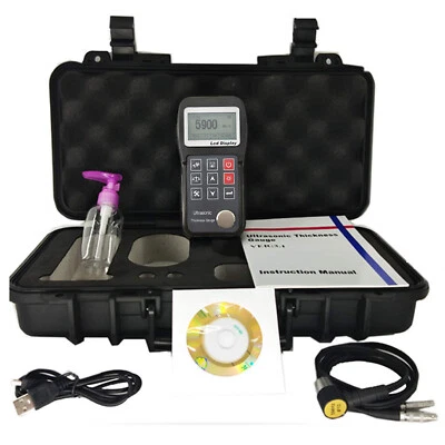 Ultrasonic Thickness Gauge Meter Tester 0.75mm~300.0mm/0.03inch 11.8inch Range - Image 1 of 4