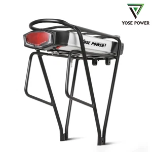 36V/48V Li-ion E-bike Akku Pedelec Gepäckträgerbatterie V-Bremse mit Ladegerät - Bild 1 von 27