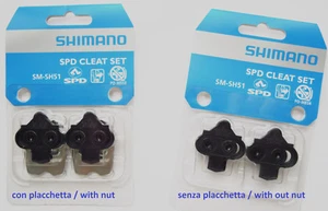 Shimano - Coppia tacchette/Cleat Set originali Shimano SPD SM-SH51 +viti b - NEW - Picture 1 of 3