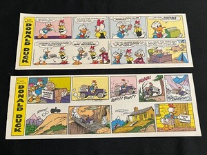 #Q07 Walt Disney's DONALD DUCK Lot of 16 Sunday Quarter Page Comic Strips 1989