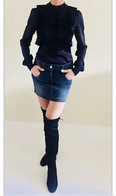 Minifalda vaquera azul GF FERRE talla 28 Foto 1 de 4