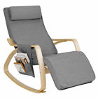 Adjustable Comfortable Rocking Chair Living Room Bedroom Relaxing Lounge Chair