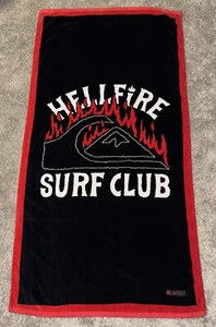 QUIKSILVER Beach/Pool Towel Stranger Things Hellfire Surf Club Lightly Used - Picture 1 of 6