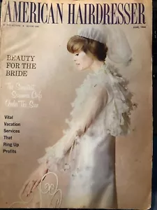 vintage American Hairdresser Magazine June 1964: Beauty for the Bride - Picture 1 of 5
