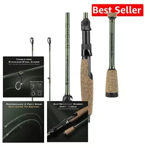 Stryker Green Spinning Rod - 2-Piece IM6 Graphite with Smooth Casting Design - Picture 1 of 11