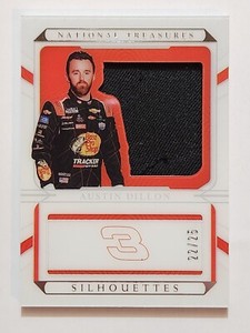 2022 Panini National Treasures Silhouettes Relic #S-AD Austin Dillon #22/25