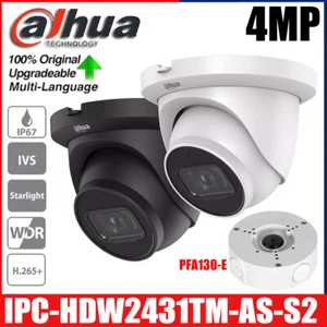 Dahua IPC-HDW2431TM-AS-S2 Starlight 4MP Sicherheit POE IP Kamera + Anschlussdose - Picture 1 of 9