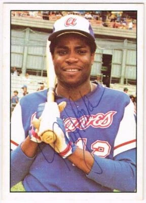 Original Autograph of Dusty Baker of the Atlanta Braves on a 1975 SSPC Card - Image 1 of 2