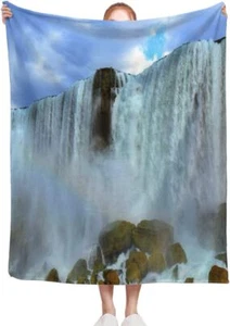 Manta de Lujo Acogedora Manta Suave Niagara Cascadas Naturaleza Cascada - Imagen 1 de 6