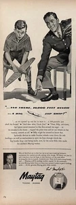 Anuncio impreso Maytag Washers & Ironers 1943, aviones de combate, aparato de la era de la Segunda Guerra Mundial - Imagen 1 de 1