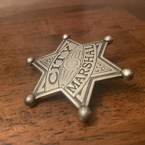 "City Marshal" Abzeichen Vintage Sammlerstück alter West Cowboy Pinback-Reproduktion" - Bild 1 von 3