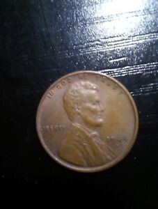 1944 Lincoln Wheat Penny "S" Mint Mark One Cent Coin Rim Error “L” In Liberty 1C