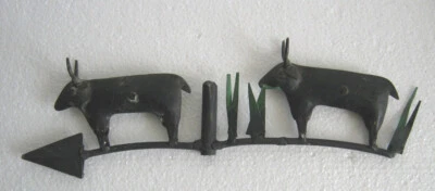 TWO GOAT WEATHER VANE HAND MADE WEATHERVANE - Image 1 of 4