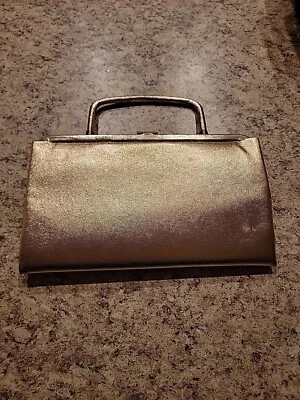Vintage 60s Garay Handbag Purse Clutch Gold Evening Snap Closure (Small Blemish) - Image 1 of 4