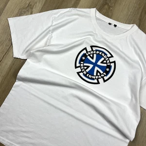 Camiseta De Colección Y2K Independent Trucks Para Hombre Grande Blanca Azul Skate Skateboarding - Imagen 1 de 8