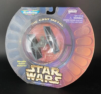 Star Wars Imperial TIE Fighter Titanium Diecast 1996 Galoob Micro Machines 66264 Foto 1 de 4