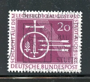 Alemania Completa Usada Única #732 Orbe y Símbolos de Batalla Sello - Imagen 1 de 1