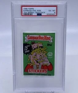 Topps Garbage Pail Kids 15th Series Wax Pack PSA 6 EX-Mint New Style GPK - Picture 1 of 2