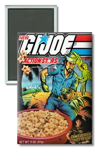 Ralston G.I. Joe Cereal 1985 2" x 3" Refrigerator Magnet - Picture 1 of 3