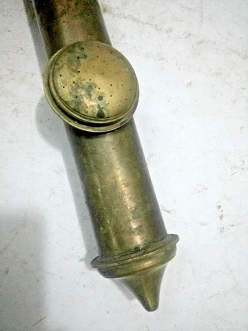 Old  VINTAGE Pump Antique Brass Water Pesticide Sprayer Wood Handle Cover
