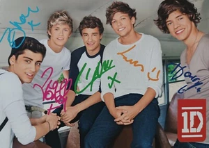 ONE DIRECTION - Autogrammkarte 14x10cm Autogramm Sammlung Magazin Autograph Card - Picture 1 of 1