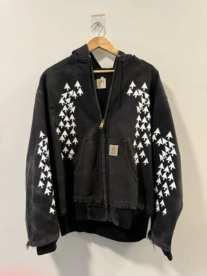 Artificial Fever Carhartt WIP OG Faded Black Hooded Jacket AF33 Size XL - Image 1 of 4