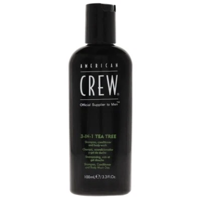 AMERICAN CREW 3-In-1 Tea Tree Shampoo Conditioner Body Wash 3.3oz - Image 1 of 2