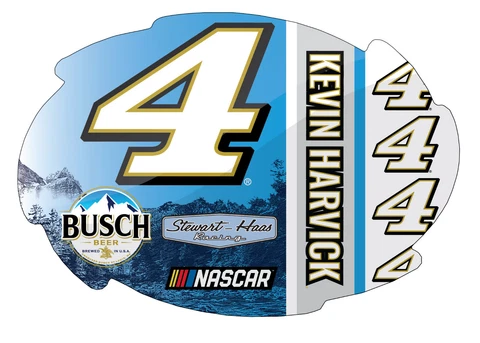 NASCAR #4 Kevin Harvick 5"x6" Swirl Magnet-NASCAR Car Magnet Cover
