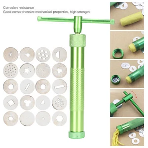 Stainless Steel Clay Extruder Squeezer Craft Gun Sculpting Pottery Tools - Picture 1 of 12
