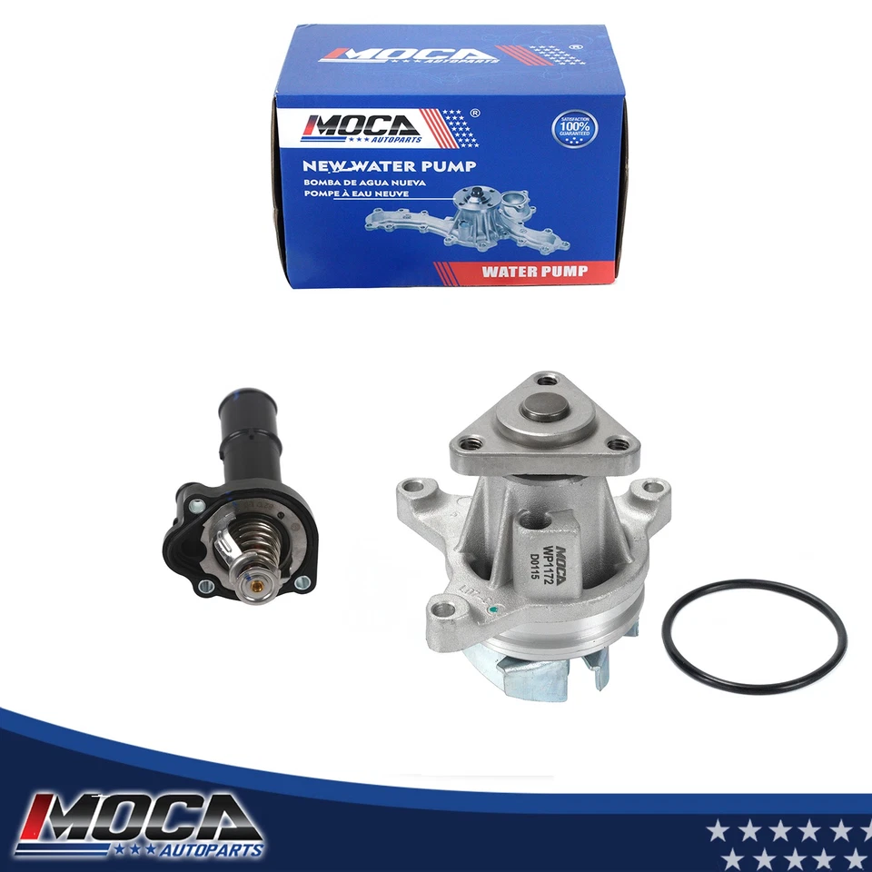 Bomba de agua y termostato para Ford Focus Taurus Escape Lincoln MK Mazda 3 MX-5 L4 Foto 1 de 4