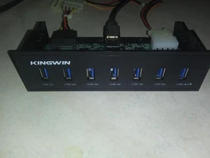 Kingwin Fast Charging 7Port 5.25inch Bay USB3.0 Hub - Picture 1 of 2