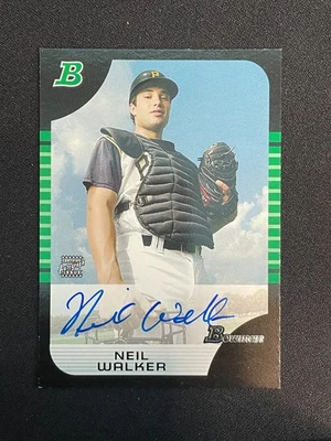 Neil Walker 2005 Bowman #146 Autograph Rookie Card - Image 1 of 2