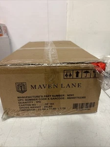 Maven Lane Adrien Saddle Backless Counter Stool, Weathered Oak (sealed Box - Picture 1 of 4