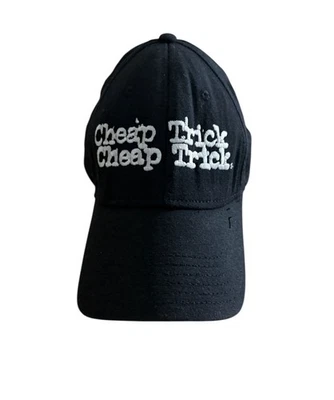 Gorra de béisbol barata Trick Rock Band logotipo bordado negra con tirantes Foto 1 de 4